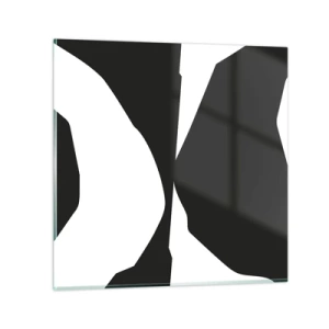 Billede på glas - Positiv-negativ - 70x70 cm