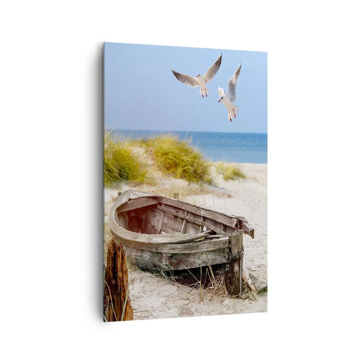 Lærredstryk - Billede på lærred - Badet i vinden - 80x120 cm