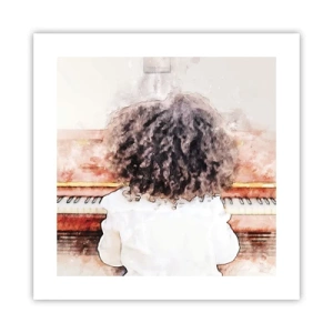 Plakat - i et ny verden - 40x40 cm