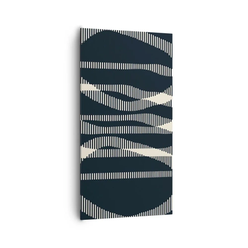 Lærredstryk - Billede på lærred - Forsøg på at bryde igennem mørket - 65x120 cm