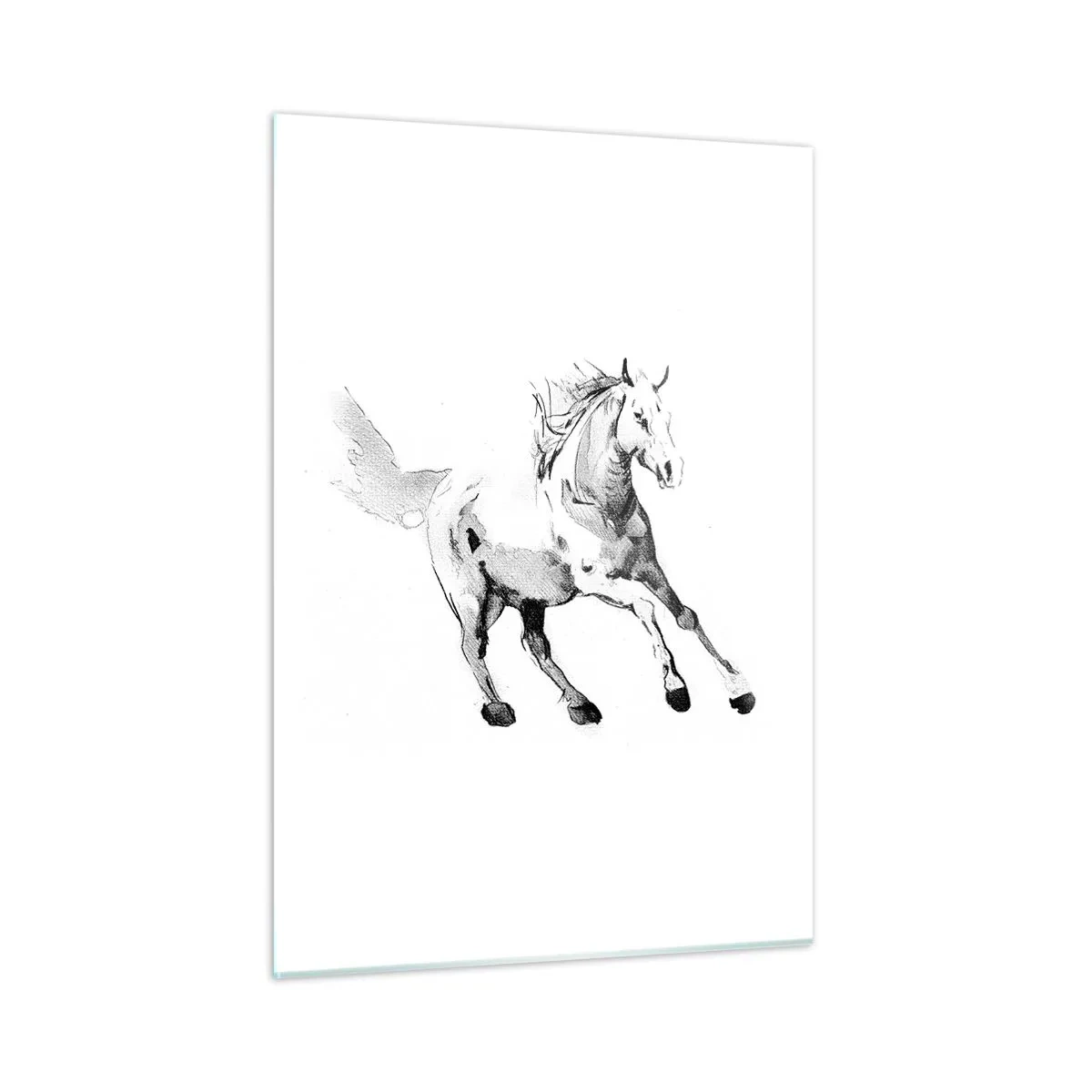 Billede på glas - Utæmmet sjæl - 50x70 cm