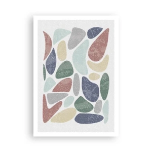 Plakat - Mosaik af pulveriserede farver - 70x100 cm