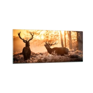 Billede på glas - En jægerdrøm - 120x50 cm