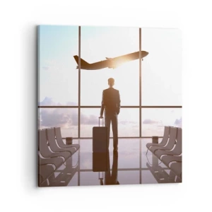 Lærredstryk - Billede på lærred - Du har tid, sæt farten ned - 70x70 cm