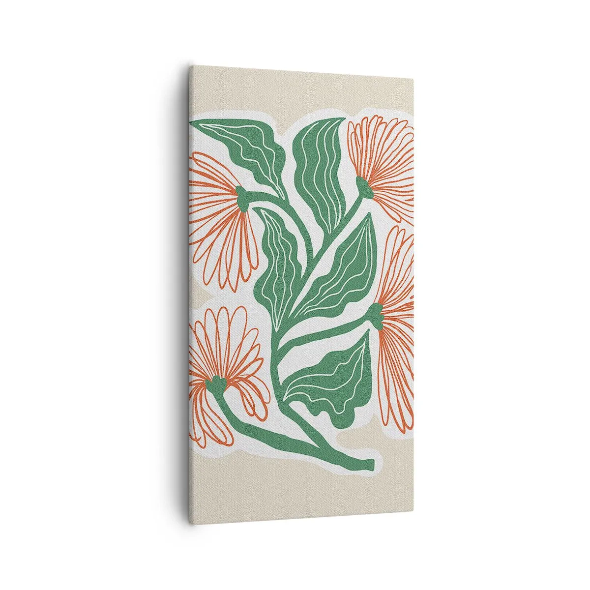 Lærredstryk - Billede på lærred - Folkeligt og moderne - 55x100 cm