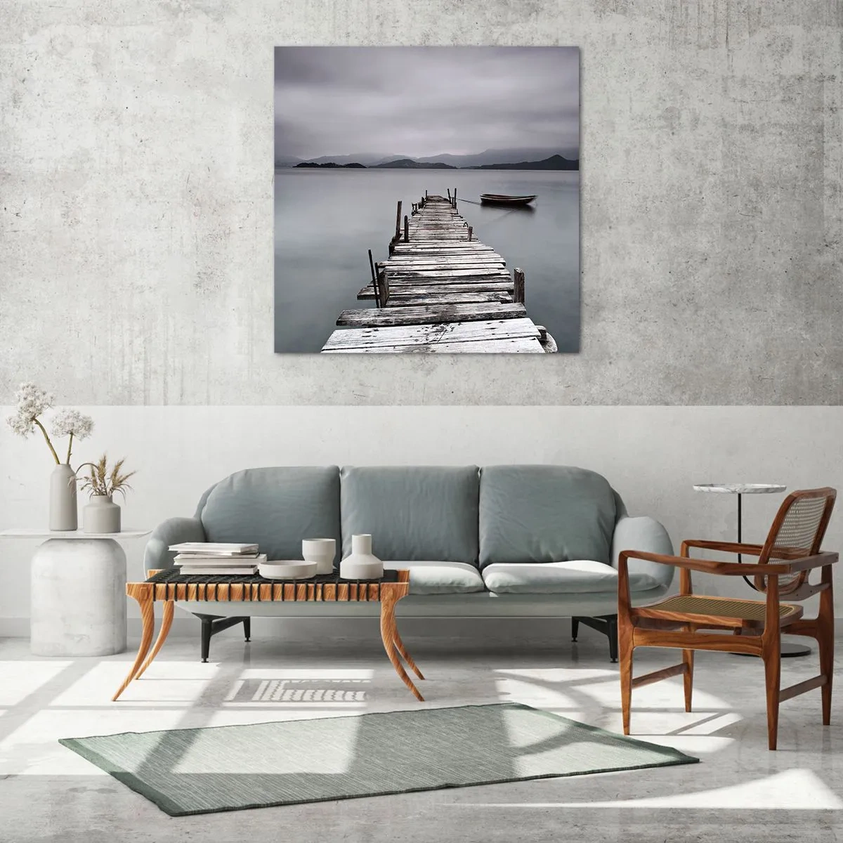 Billede på glas - Du kan tage af sted i morgen - 70x70 cm