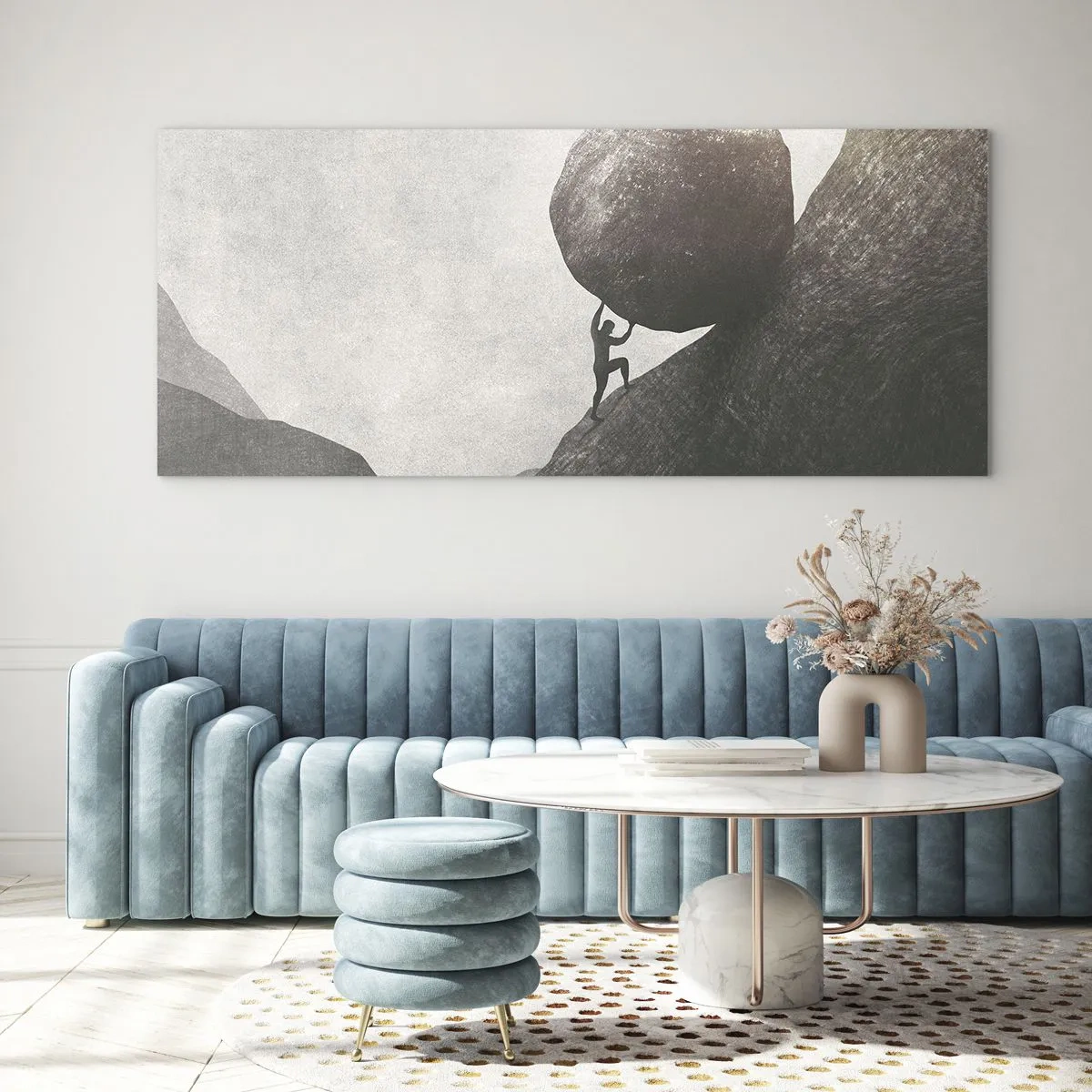 Billede på glas - Jeg tror mod al forventning - 100x40 cm