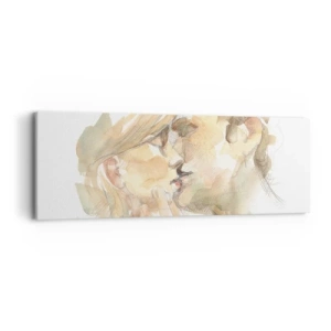 Lærredstryk - Billede på lærred - Den fundne halvdel? - 90x30 cm