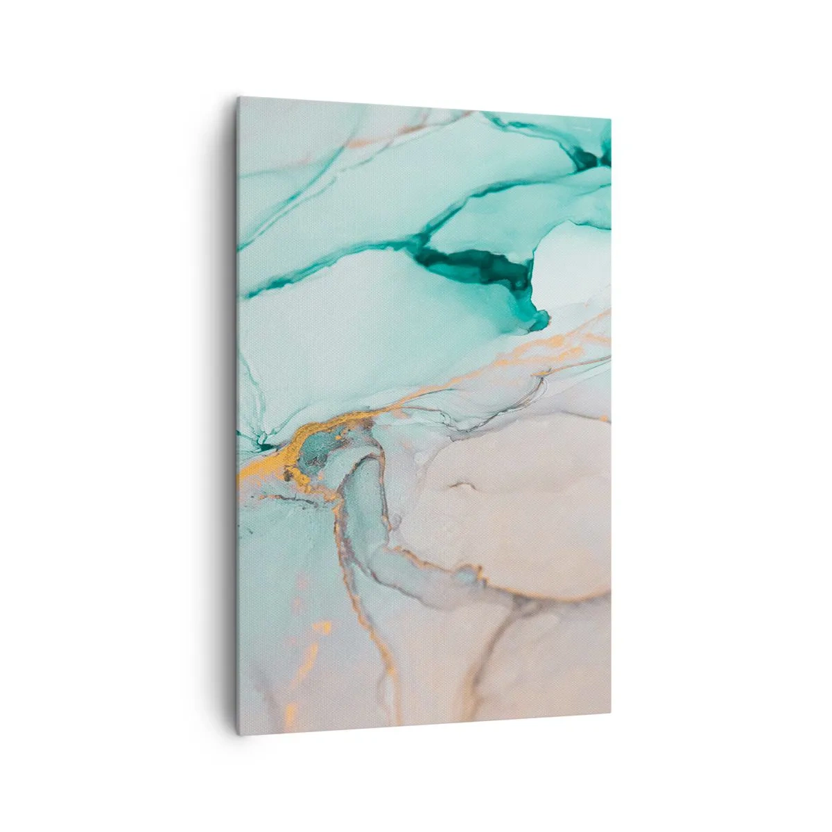 Lærredstryk - Billede på lærred - Dans af former og farver - 80x120 cm