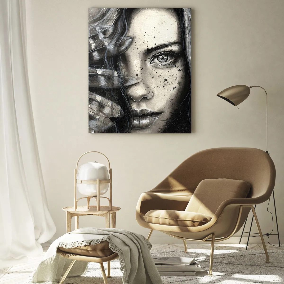 Billede på glas - Vild skønhed - 50x70 cm