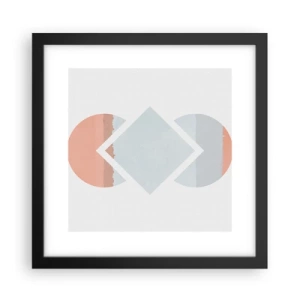 Plakat i sort ramme - Situationen er klar - 30x30 cm