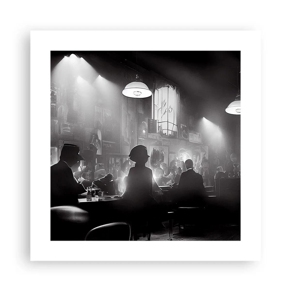 Plakat - I en jazzet stemning - 40x40 cm