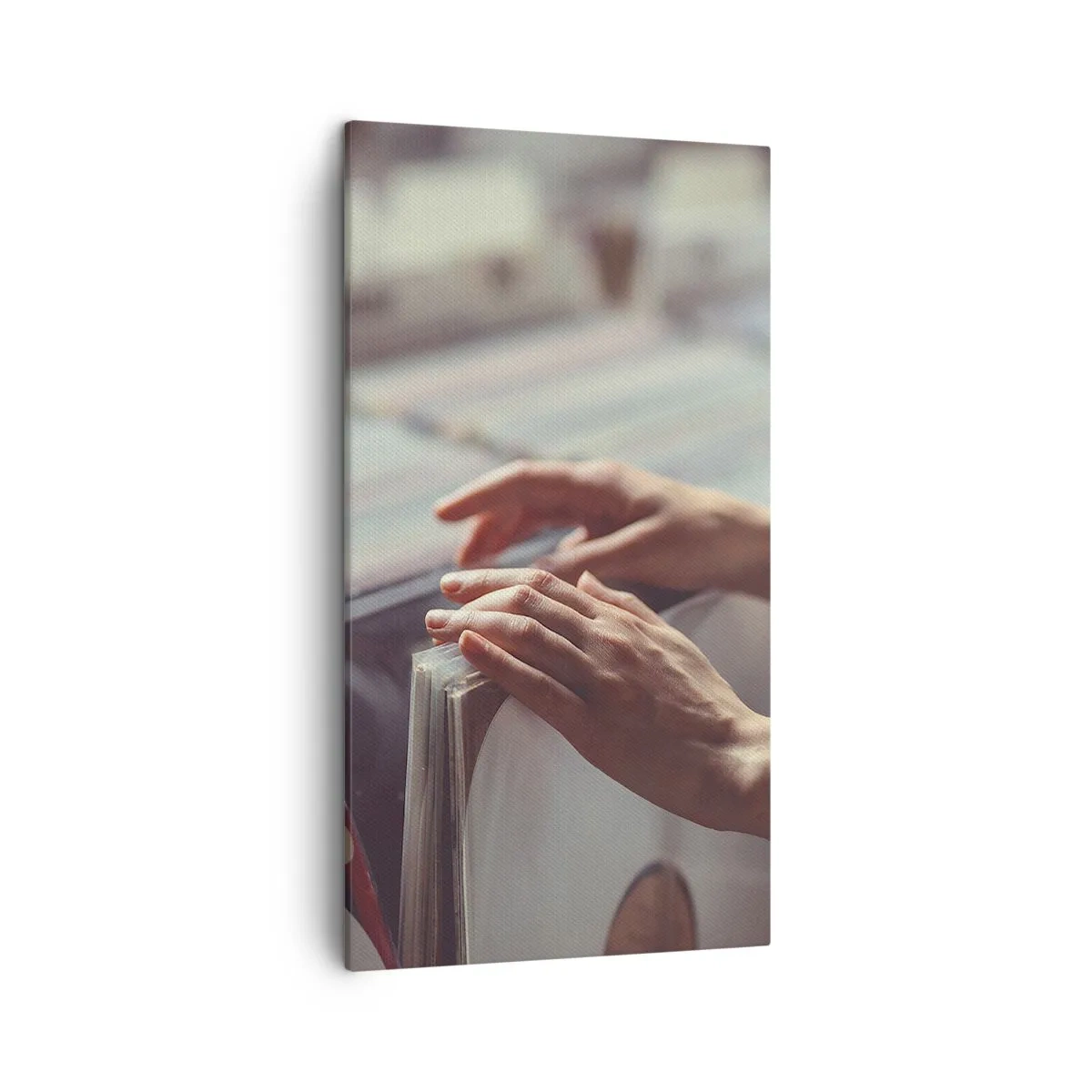 Lærredstryk - Billede på lærred - På jagt efter følelser - 45x80 cm