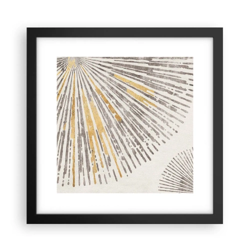 Plakat i sort ramme - Skønheden i en rokke - 30x30 cm
