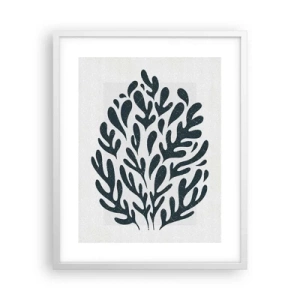Plakat i hvid ramme - Naturens former - 40x50 cm