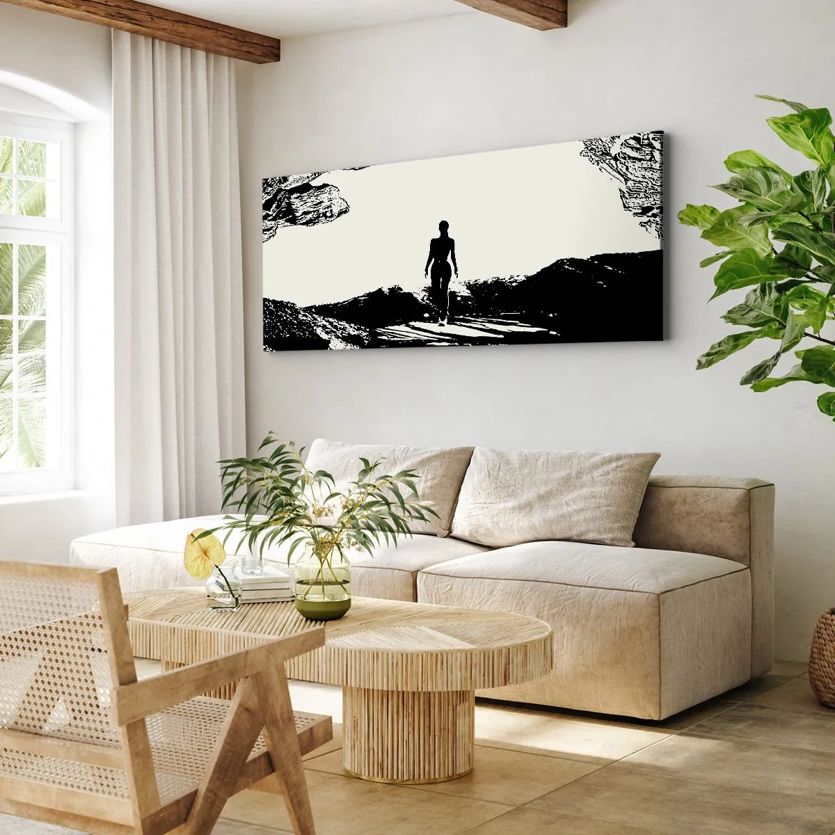 Lærredstryk - Billede på lærred - Et nyt udseende - 100x40 cm