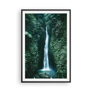Plakat i sort ramme - Tropisk spa - 61x91 cm