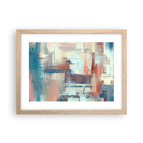 Plakat i ramme af lyst egetræ - At nå lyset - 40x30 cm