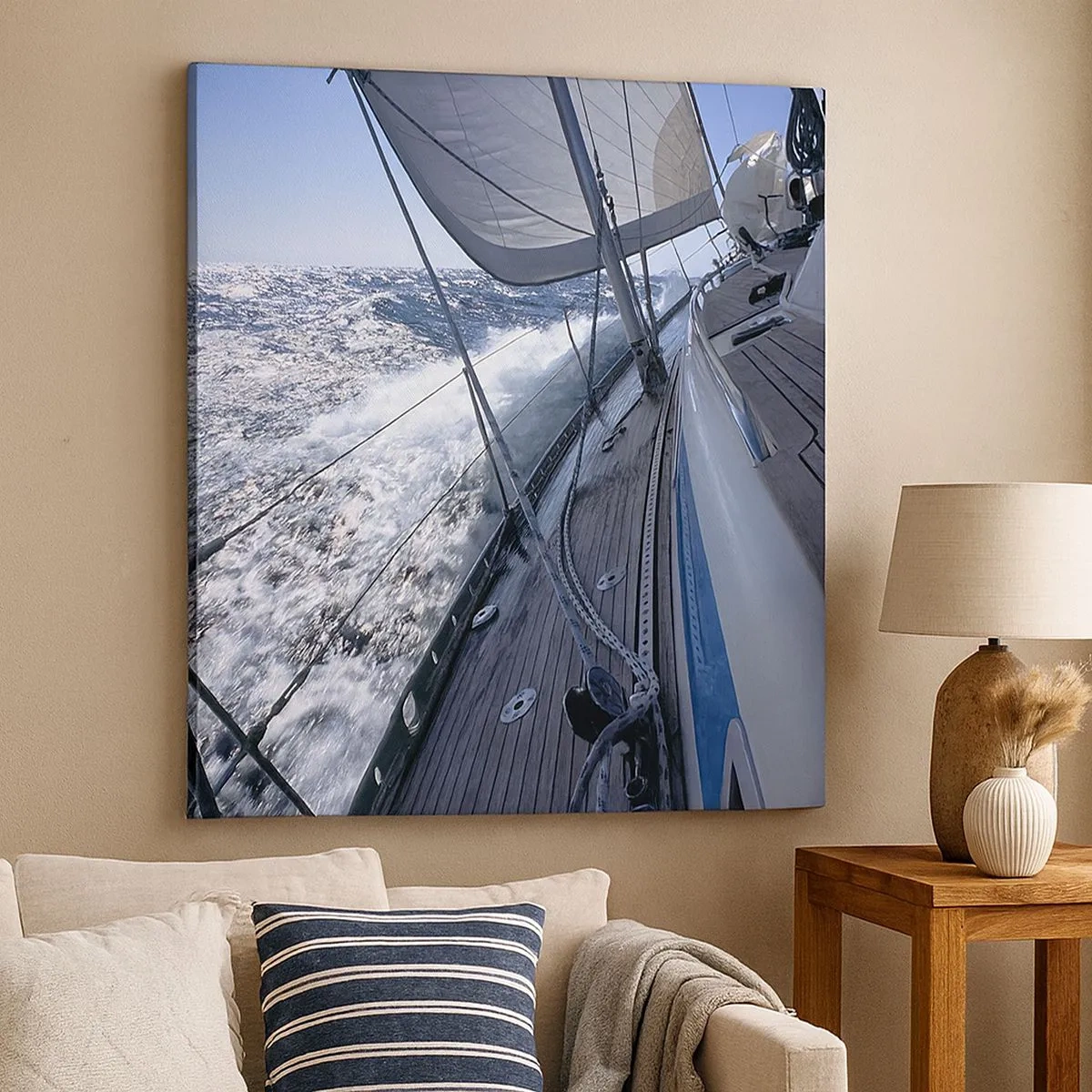 Lærredstryk - Billede på lærred - Jeg ved, hvad det vil sige at være en fugl - 30x30 cm