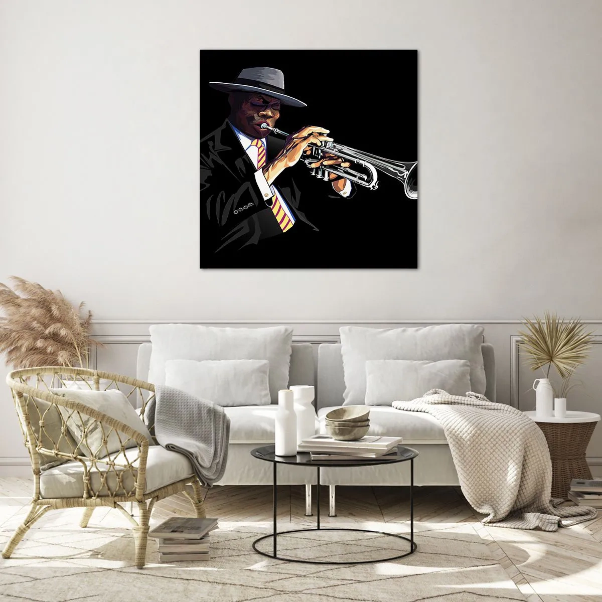 Billede på glas - Gammeldags charme - 40x40 cm