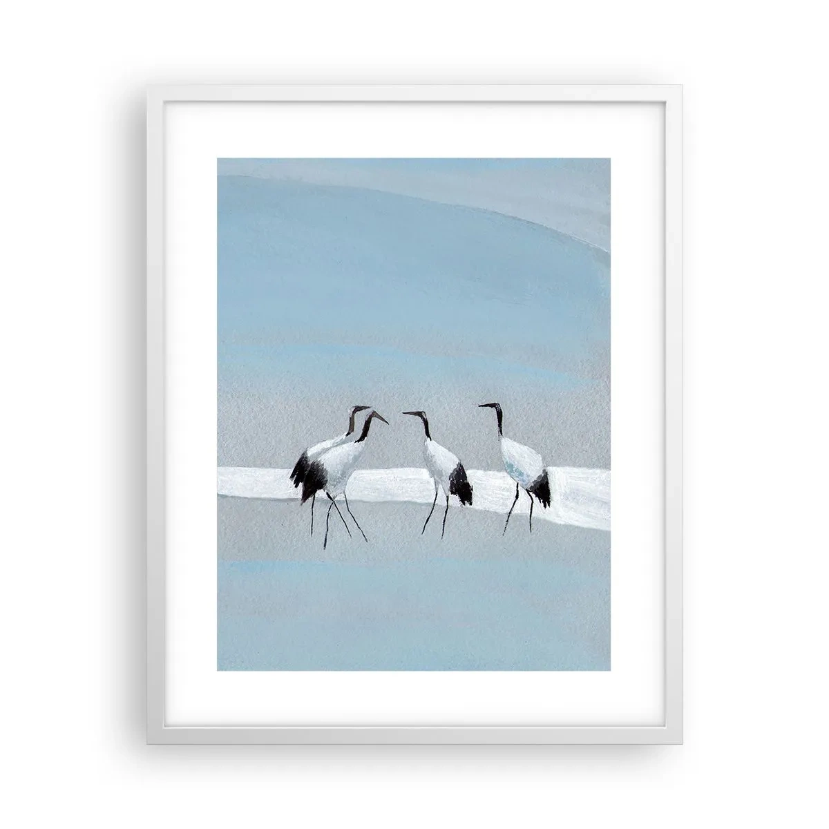 Plakat i hvid ramme - Efter en varm dag - 40x50 cm
