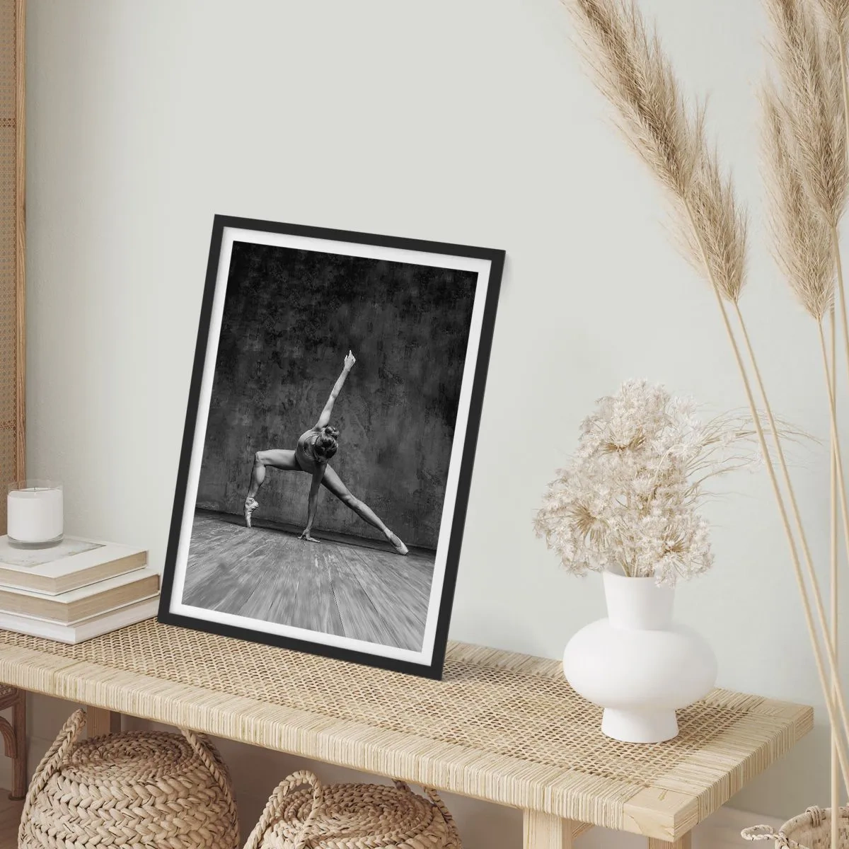 Plakat i sort ramme - Idealet om balance - 40x50 cm