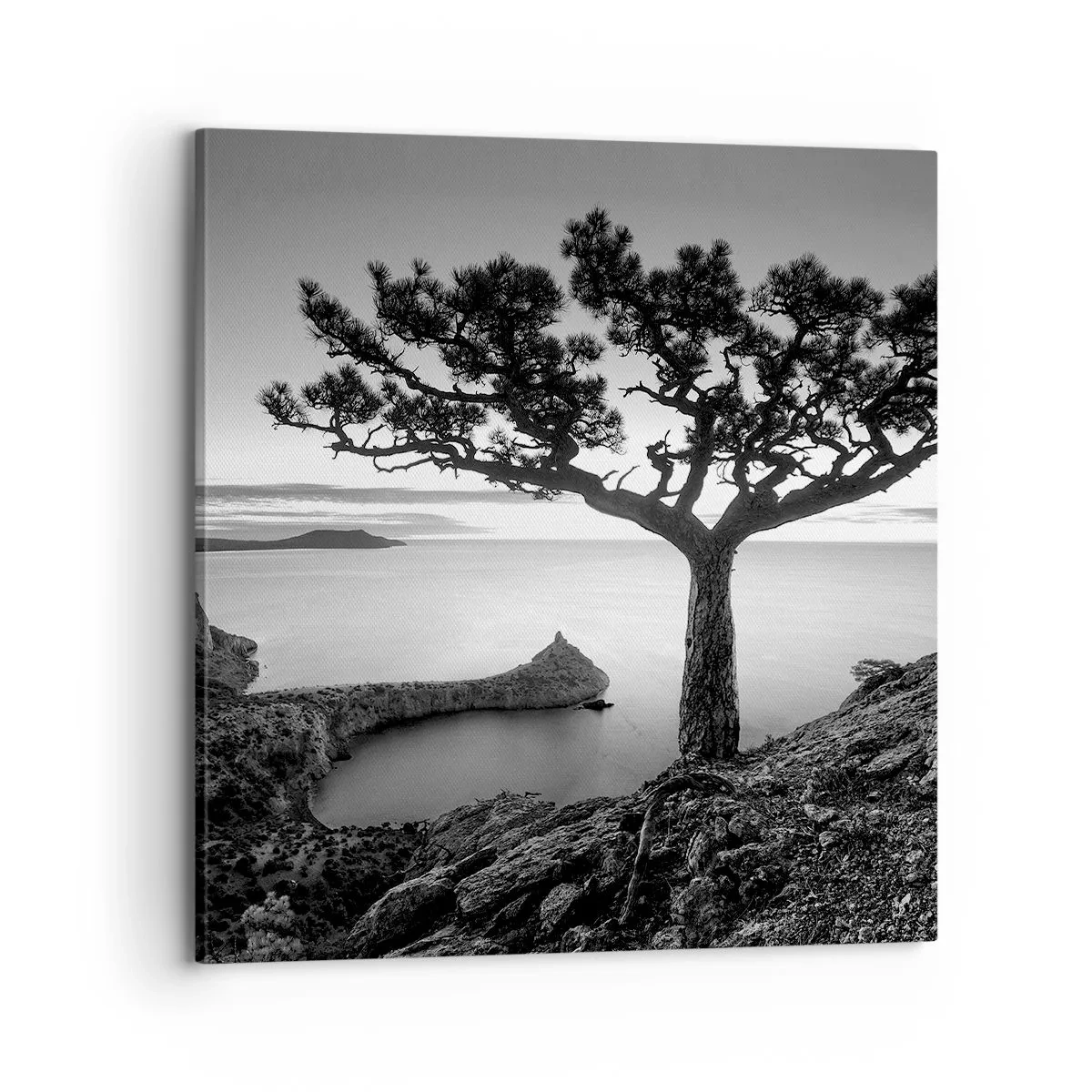 Lærredstryk - Billede på lærred - Fred hele vejen til horisonten - 70x70 cm