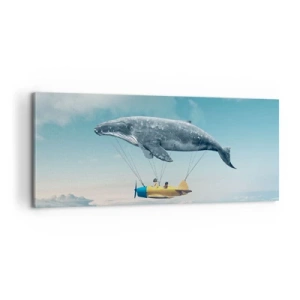 Lærredstryk - Billede på lærred - Hvorfor ikke? - 100x40 cm