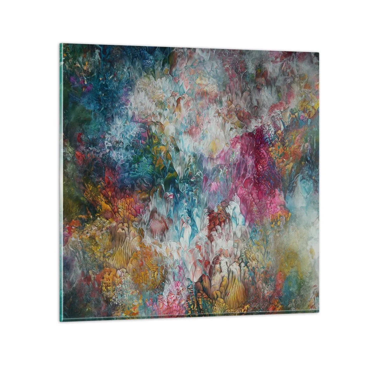 Billede på glas - I fuldt flor - 30x30 cm