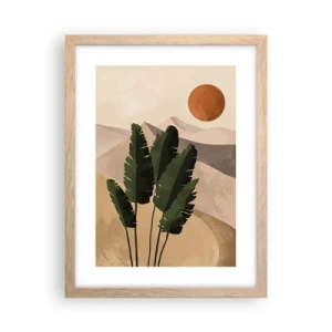 Plakat i ramme af lyst egetræ - Livets triumf - 30x40 cm