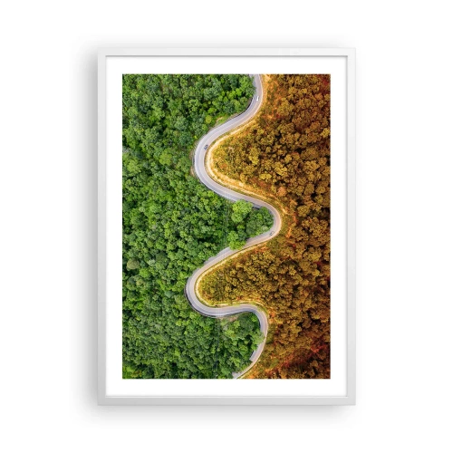 Plakat i hvid ramme - Grænser og gennembrud - 50x70 cm