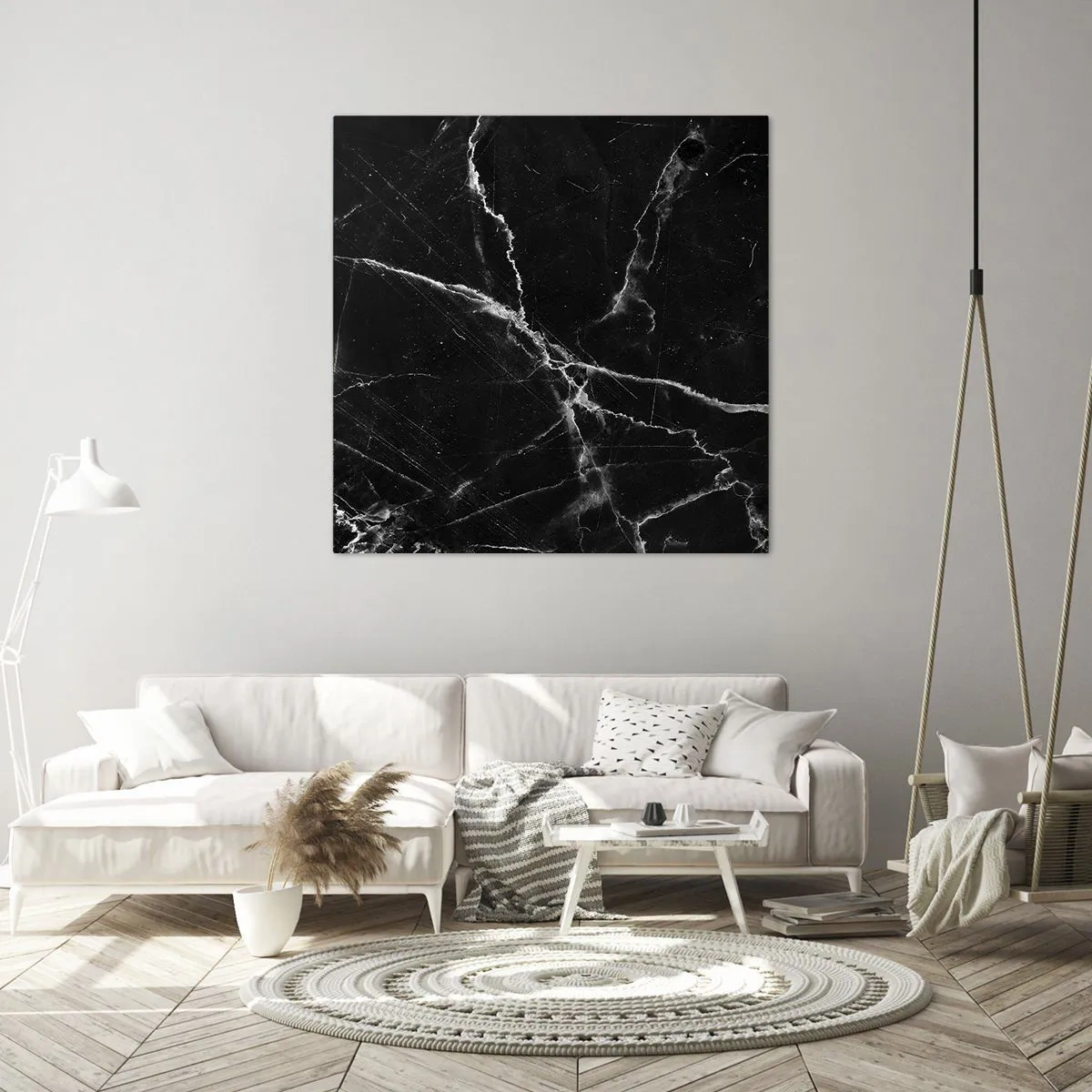 Lærredstryk - Billede på lærred - Stenens hemmelige liv - 60x60 cm