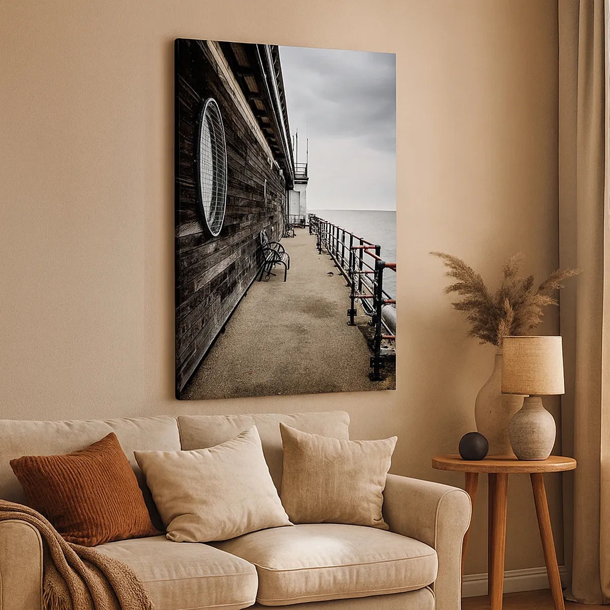 Lærredstryk - Billede på lærred - Tiden er gået i stå - 50x70 cm