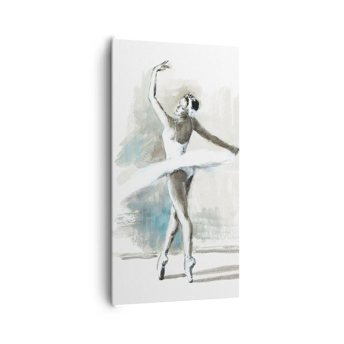 Lærredstryk - Billede på lærred - Fortryllet til en svane - 65x120 cm