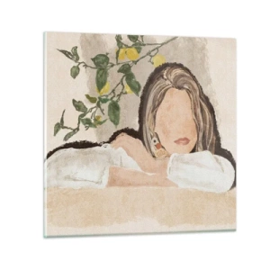 Billede på glas - Sydstaternes skønhed - 70x70 cm