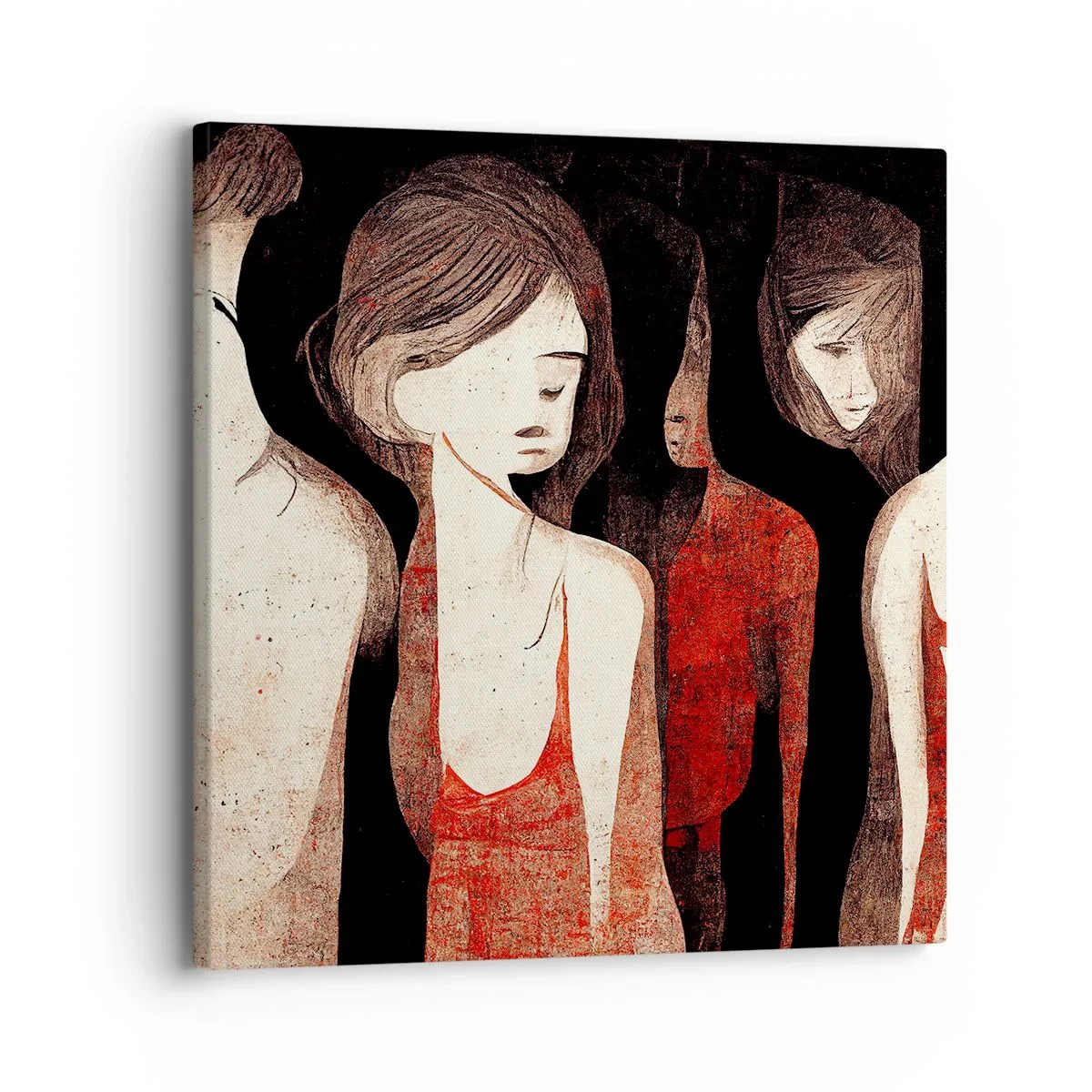 Lærredstryk - Billede på lærred - Mørkets madonnaer - 30x30 cm