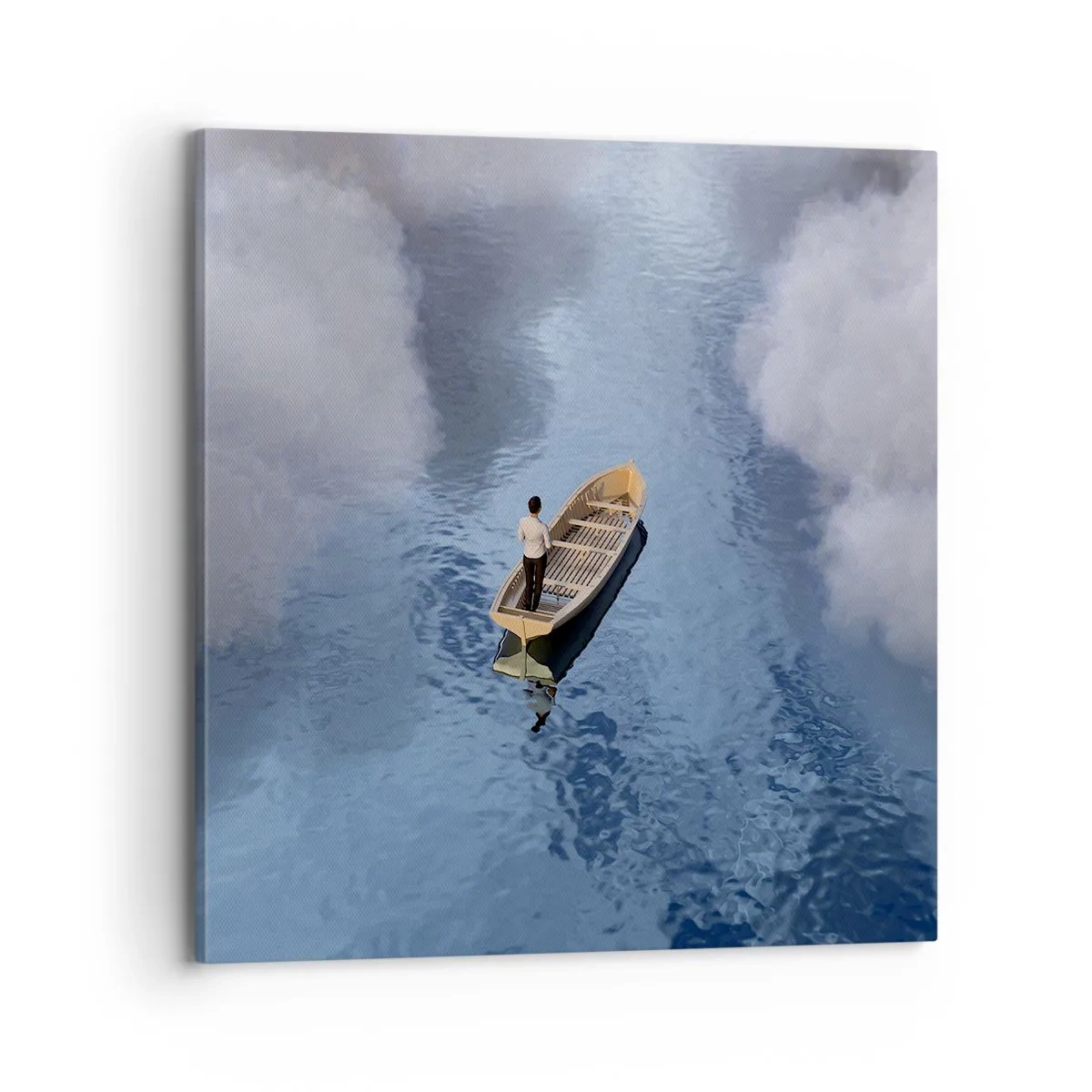 Lærredstryk - Billede på lærred - Livet - rejsen - det ukendte - 70x70 cm