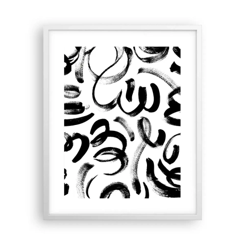 Plakat i hvid ramme - I sort og hvidt - 40x50 cm