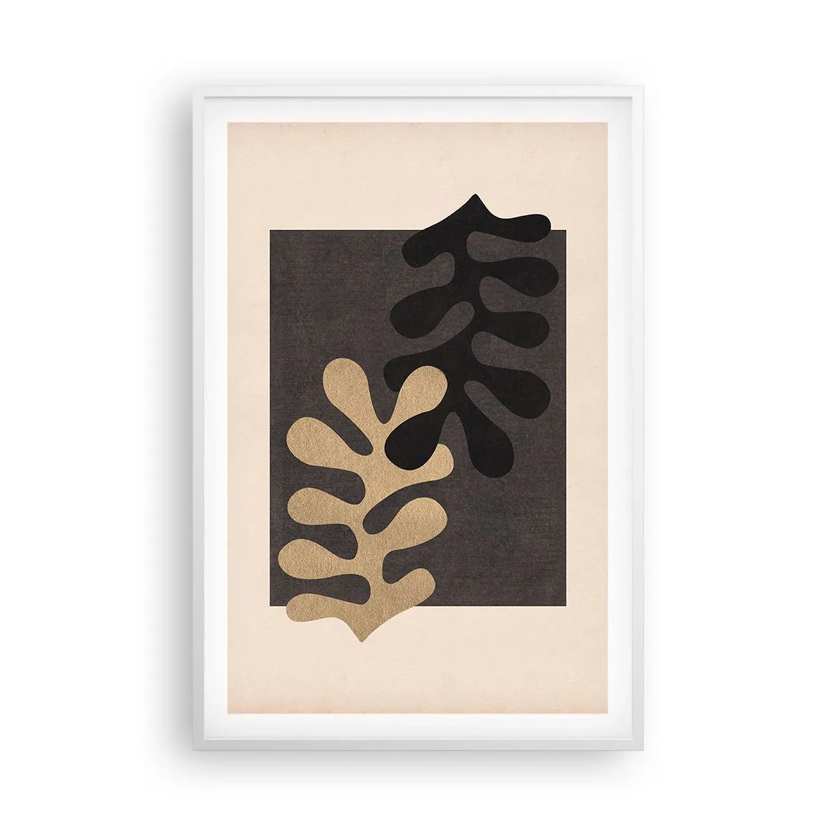 Plakat i hvid ramme - Fravær og supplement - 61x91 cm