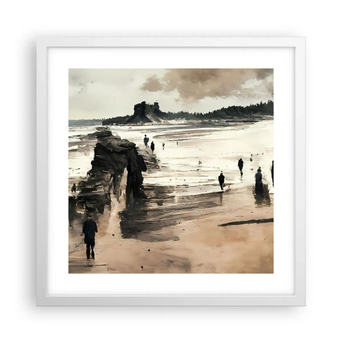 Plakat i hvid ramme - Indkaldt - 40x40 cm