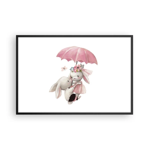 Plakat i sort ramme - Det er kærlighed - 91x61 cm