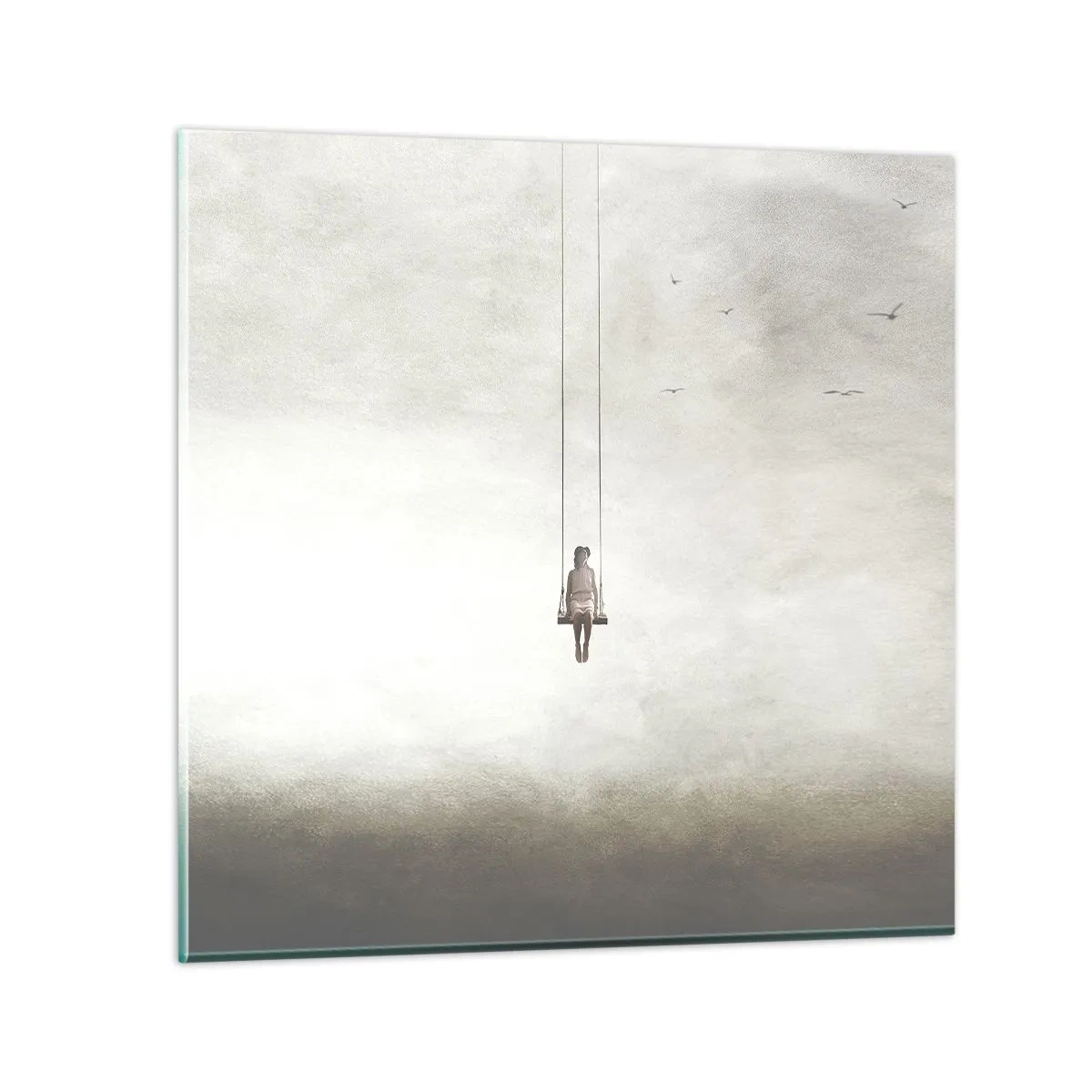 Billede på glas - Barnet i os selv - 40x40 cm