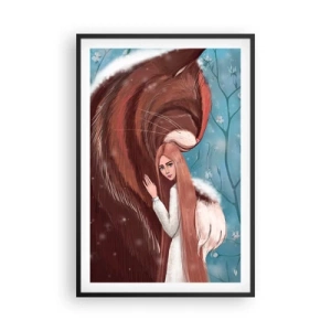 Plakat i sort ramme - Velkommen til et eventyr - 61x91 cm