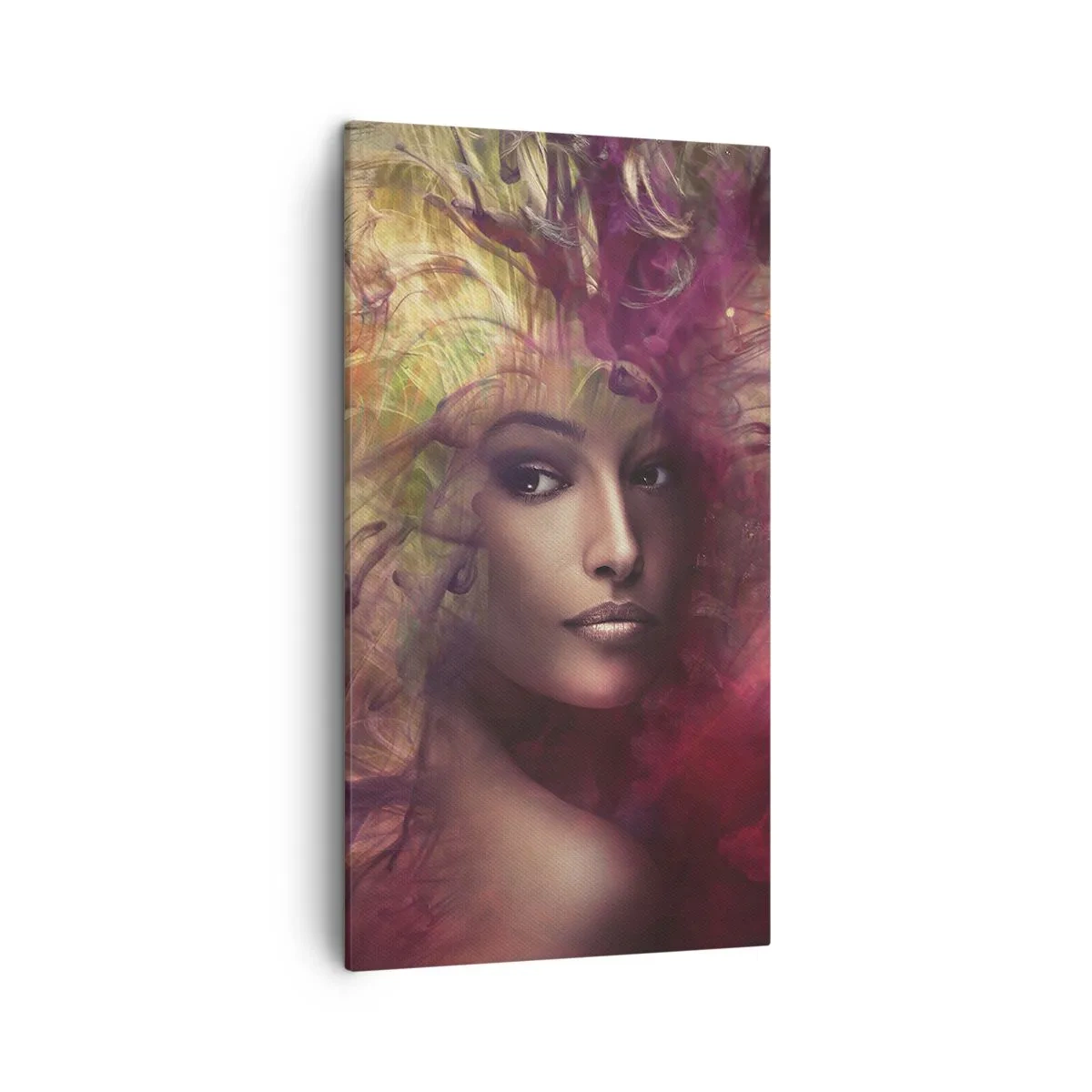 Lærredstryk - Billede på lærred - Her er jeg! - 45x80 cm