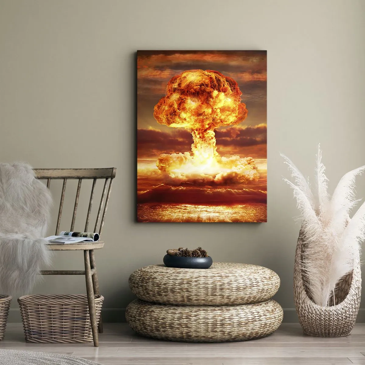 Lærredstryk - Billede på lærred - Og enden vil komme - 50x70 cm