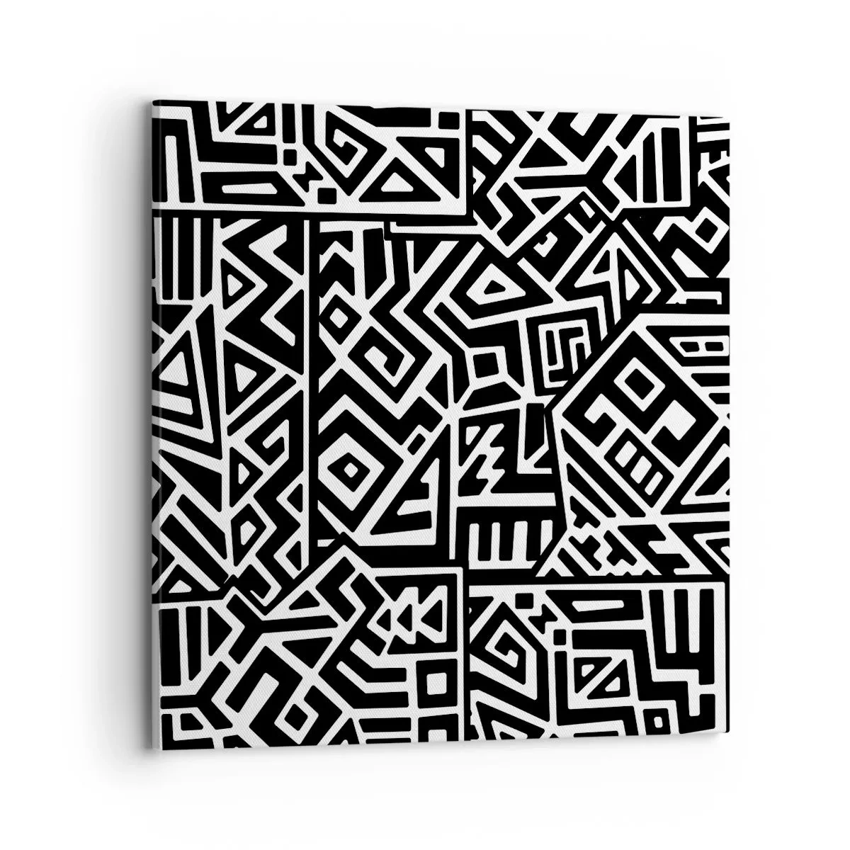 Lærredstryk - Billede på lærred - Præcolumbiansk sammensætning - 70x70 cm