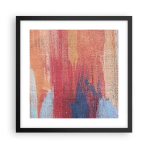 Plakat i sort ramme - Lad en regnbue flyde - 40x40 cm