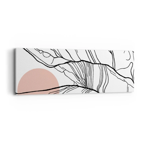 Lærredstryk - Billede på lærred - I et netværk af kviste - 90x30 cm