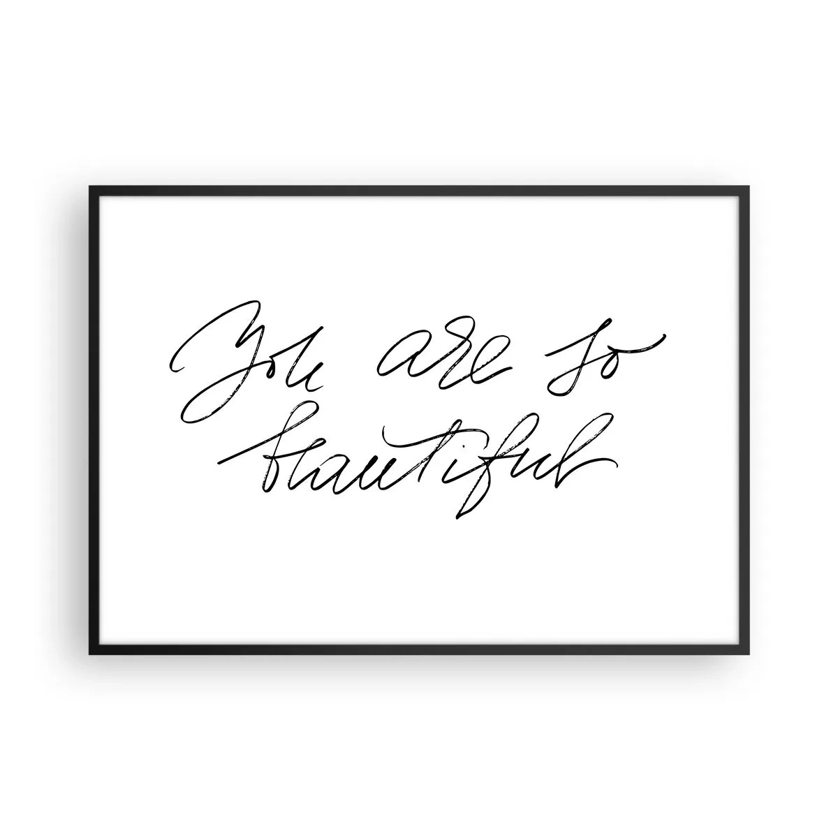 Plakat i sort ramme - Virkelig, tro... - 100x70 cm