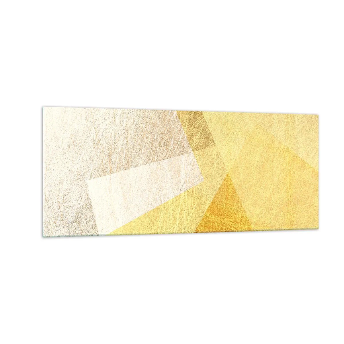 Billede på glas - Geometriens vejr - 100x40 cm